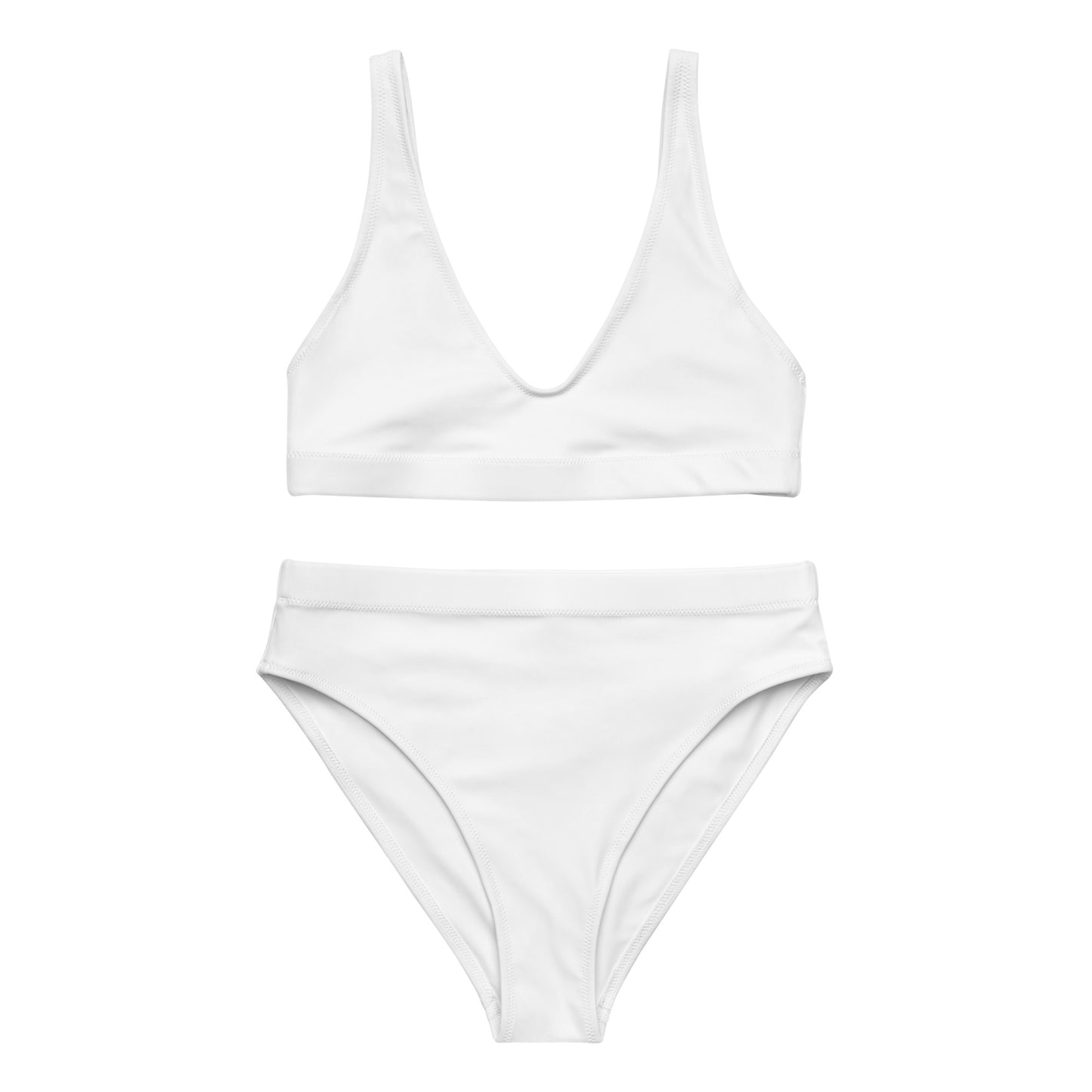 The MMW High-Waist Bikini in White