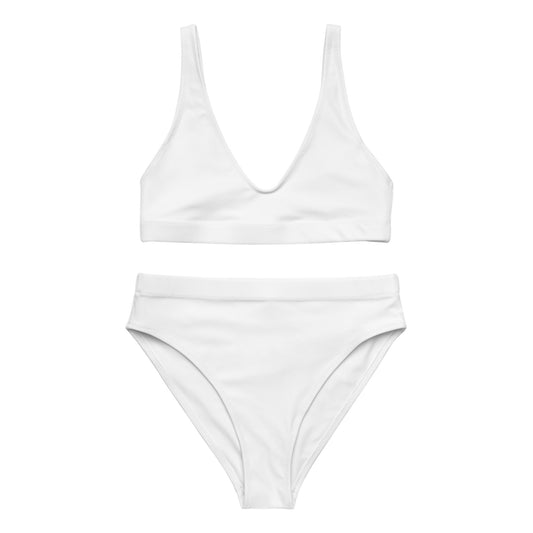 The MMW High-Waist Bikini in White