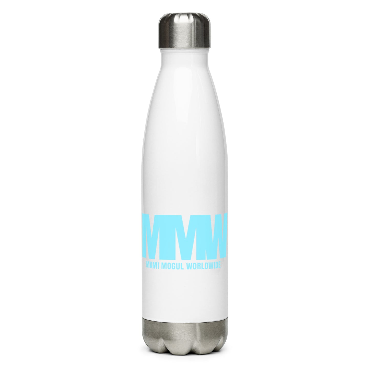 The MMW Stainless Steel Water Bottle in Blue