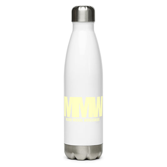 The MMW Stainless Steel Water Bottle in Yellow