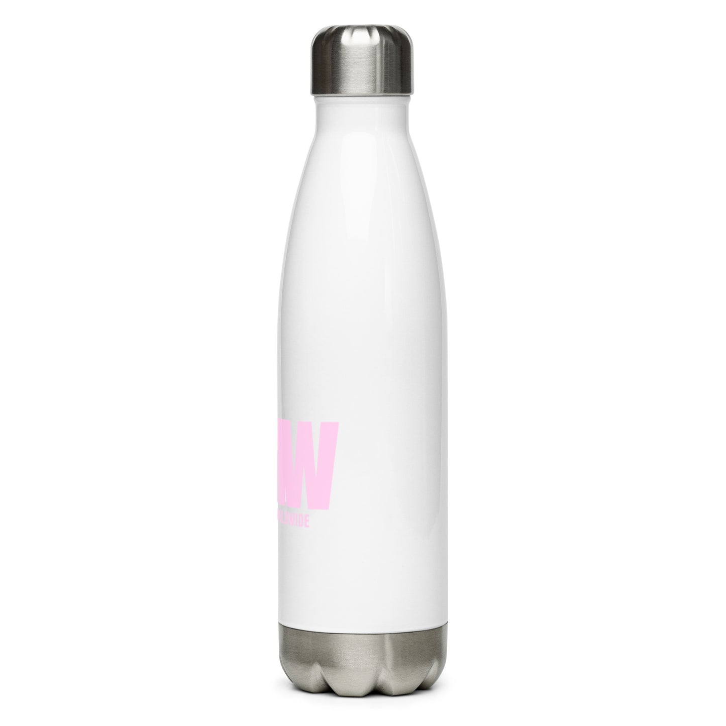 The MMW Stainless Steel Water Bottle in Pink