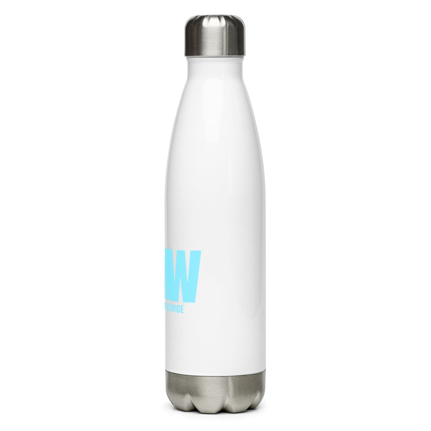 The MMW Stainless Steel Water Bottle in Blue