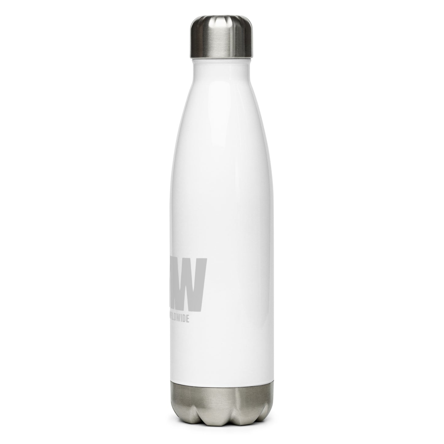 The MMW Stainless Steel Water Bottle in Grey