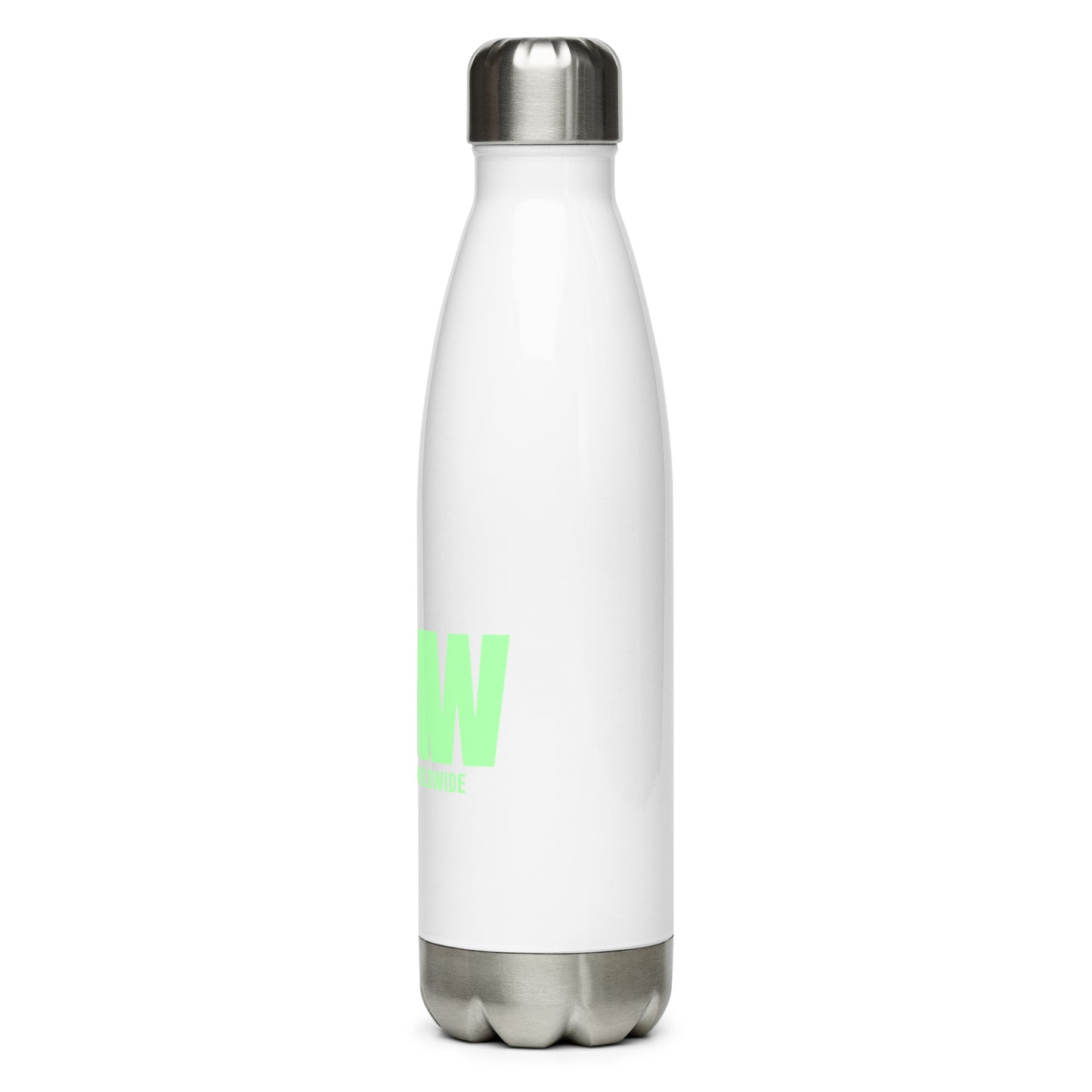 The MMW Stainless Steel Water Bottle in Green