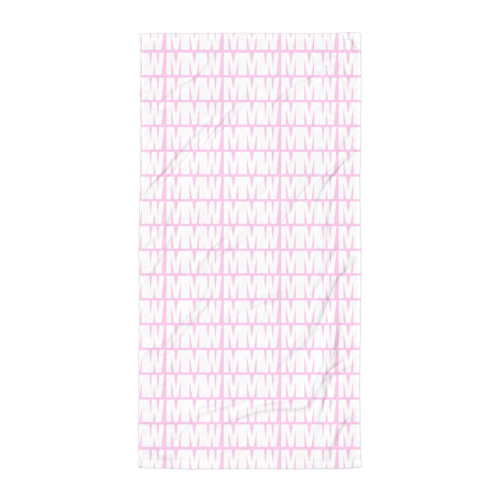 The MMW Legacy Beach Towel in Pink