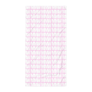 The MMW Legacy Beach Towel in Pink